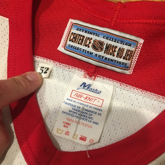 Vntg Washington Capitals Langway Signed Jersey - Picture 5 of 8